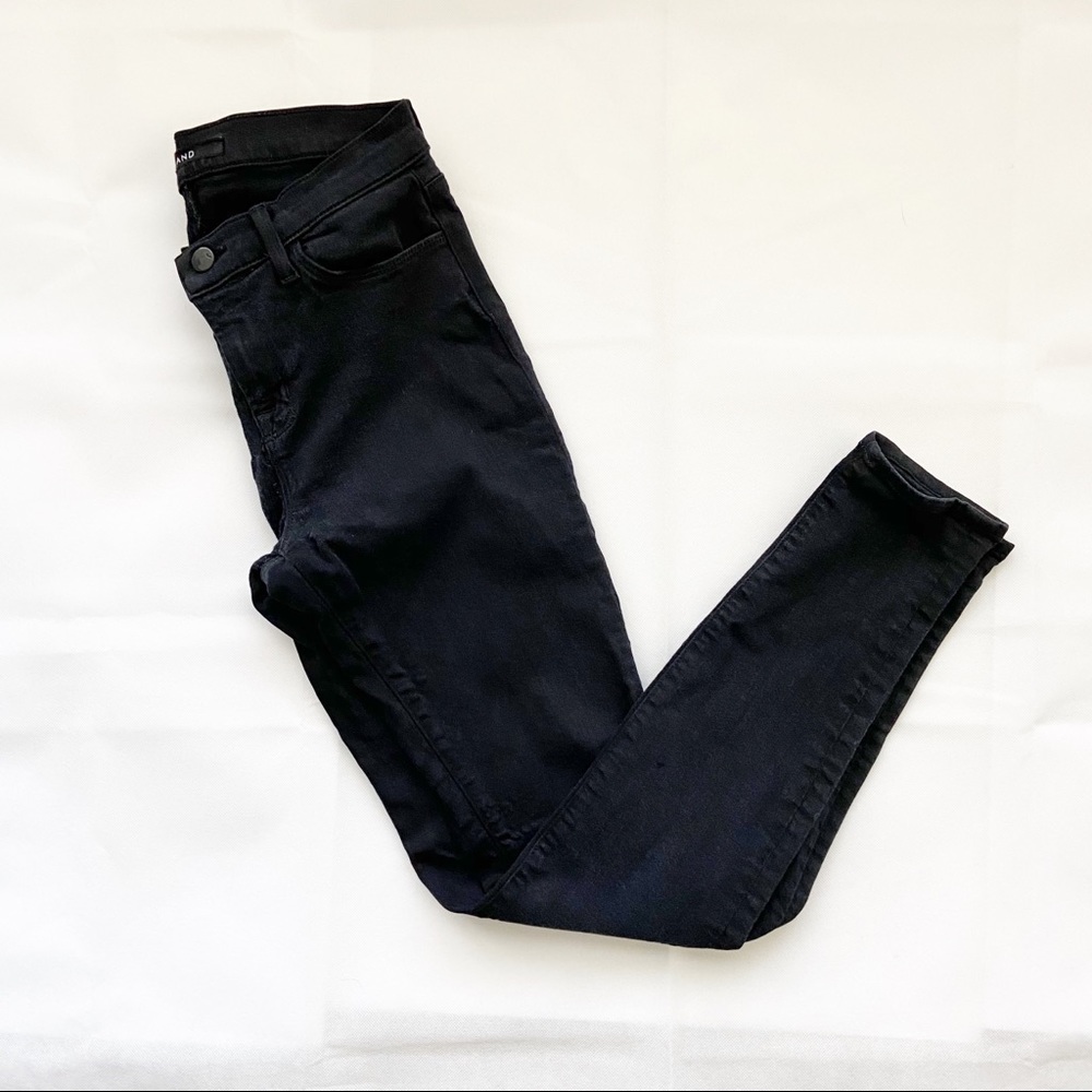 J Brand Maria High-Rise Skinny Jeans Black